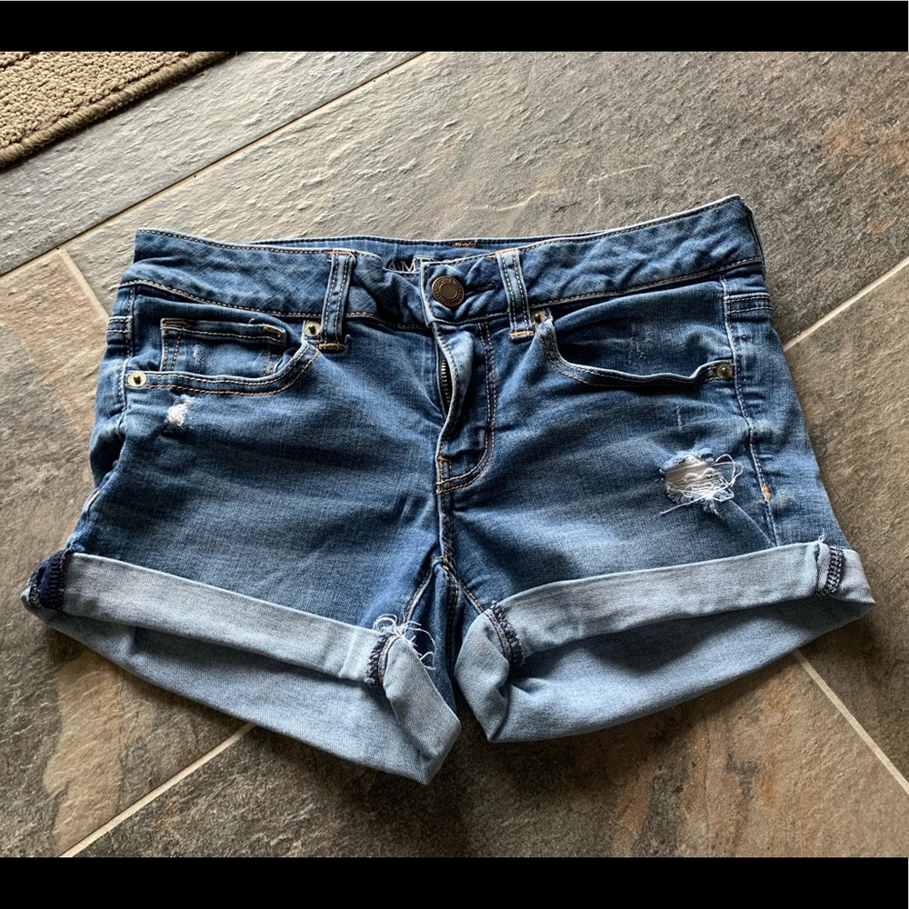 American Eagle (AE) distressed shorts